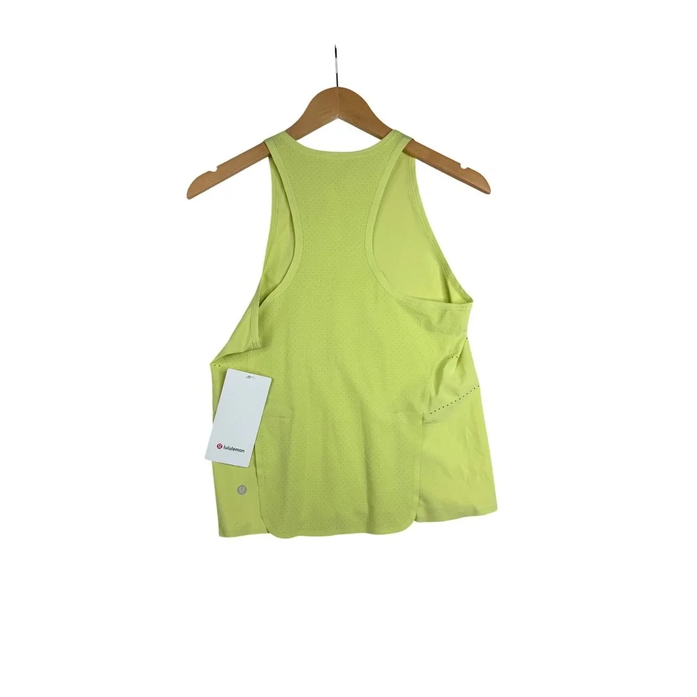 NWT Lululemon Find Your Pace Tank size 4 Neon Yellow